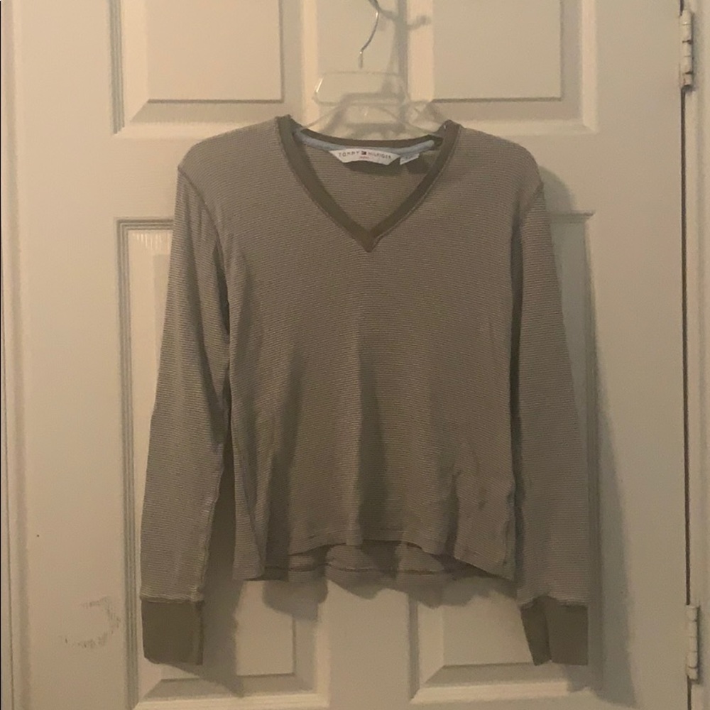 🌟SALE🌟 Tommy Hilfiger Green Striped Top